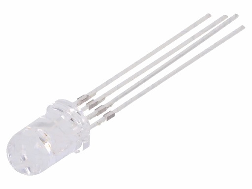 [H59962] 5mm LED - Trefarve, RØD/GRØN/GUL, vandklar (30°)