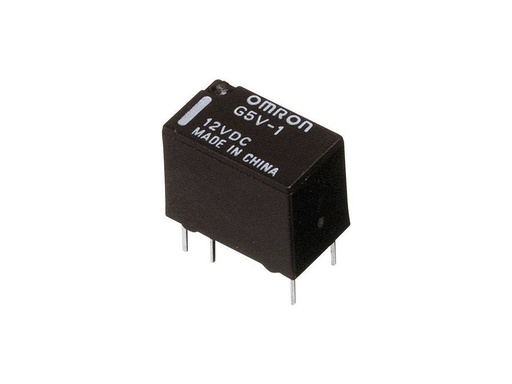 [H59310] Miniature relæ - 12VDC 1A, 1 x skifte (SPDT), 6-ben 2,54mm