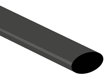 [H16798] Krympeflex 2:1 - Ø12,7mm SORT (1,2m)