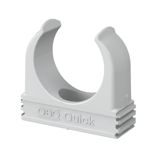 [5430001085] Rørholder lysegrå 16mm for plast rør