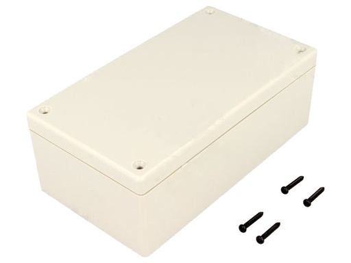 [H16219] G1098 plastkabinet - Mørkegrå (135x75x50mm)