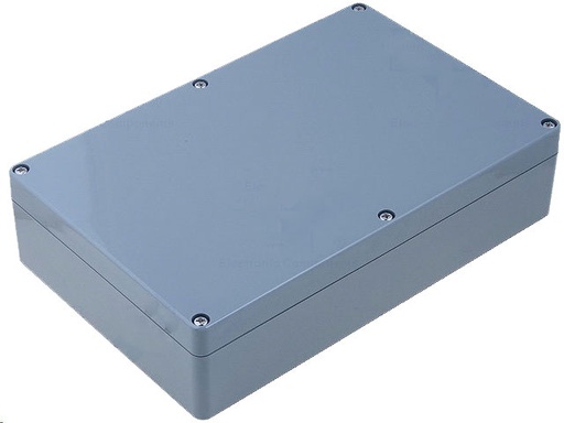 [H16233] G317 plastkabinet - Mørkegrå, IP65 (222x146x55mm)