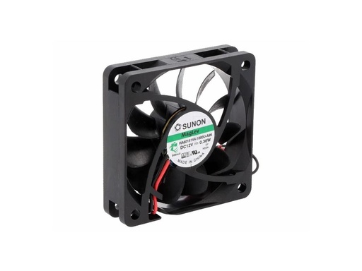 [H59857] DC blæser - 60x60x15mm 12Vdc / 0,27W Vapo, 2 ledn.