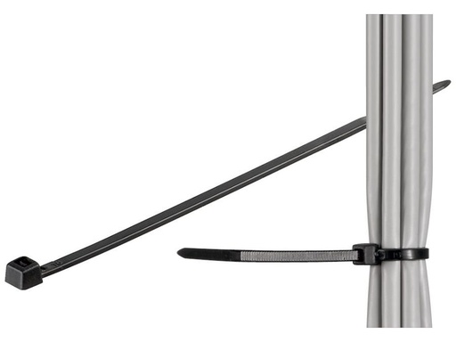 [H45119] Kabelstrips - 3,5x292mm vejrbest. Sort (100 stk.)