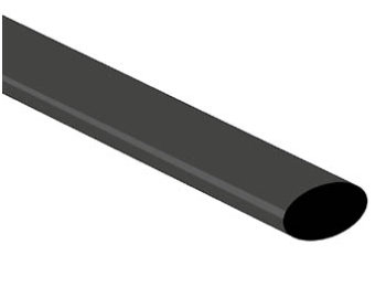 [H16837] Krympeflex 2:1 - Ø9,5mm SORT (1,2m)