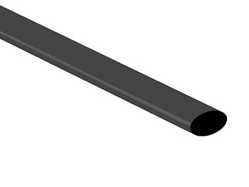 [H16832] Krympeflex 2:1 - Ø6,4mm SORT (1,2m)
