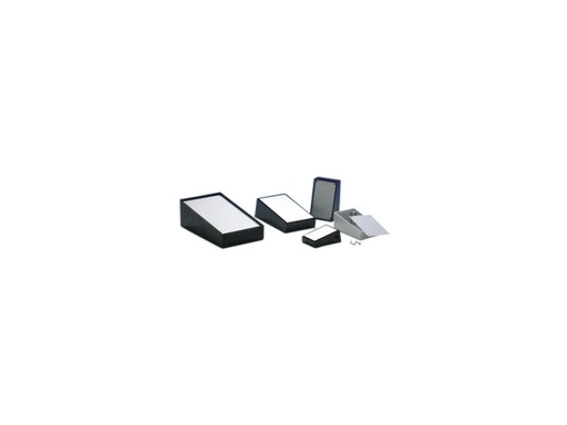 [H30805] ABS skråpult kabinet - Sort (110x70x48mm)