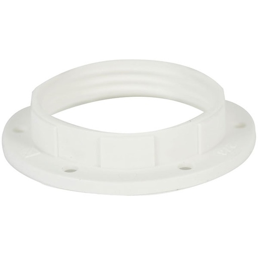 [5449502083] Omløbsring 57mm til E27 kronefatning i hvid