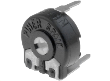 [H13667] Vandret trimmepotmeter - 470kOhm, lille 10mm, skruetrækker