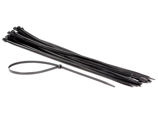 [H42671] Kabelstrips - 9x750mm, Sort (50 stk.)