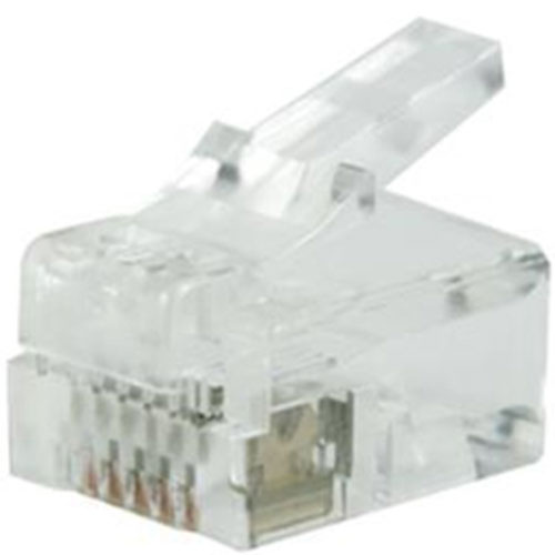 [5482100277] RJ11 UTP 6P4C, f/blød rund ledning