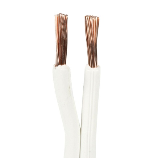 [5483525848] Højtalerledning 2x2,5mm² hvid - pr. meter