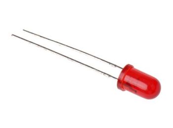 [H14650] 5mm 5V LED - RØD diffus (30mcd 30°)