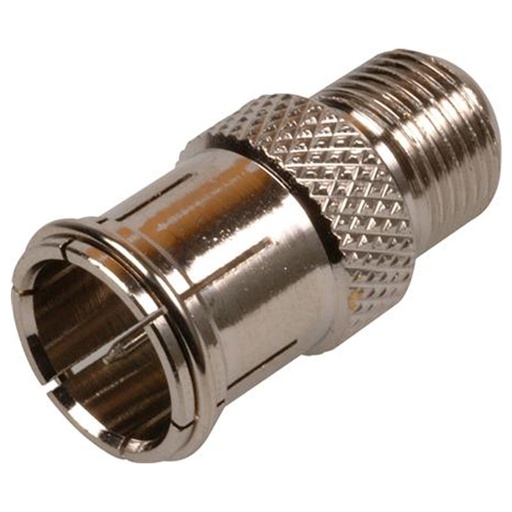 [5487506494] F-konnektor adapter F-hun til F-han push-on