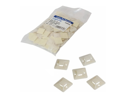 [H49295] Selvklæbende kabelstrip-holder - 20x20mm (100 stk.)