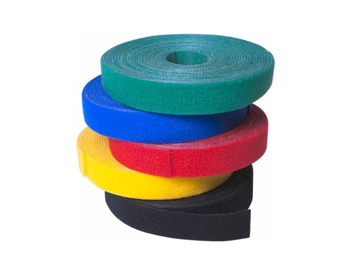 [H49306] Velcro kabeltape - 16mm bredde, Blå (4m)