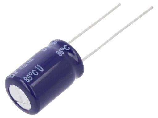 [H62906] Bipolar Elektrolyt Kondensator - 220uF 25Vdc Lodret (±20%)