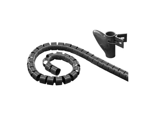 [H36839] Fleksibel kabelsamler - Ø20mm, Sort (2,5m)