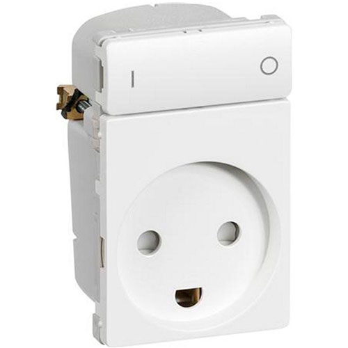 [1017044579] IHC Wireless FUGA Stikkontakt 1½ modul hvid