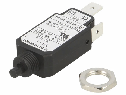 [H63871] Termisk automatisikring m. reset - 240Vac/48Vdc, 11A (SPDT)