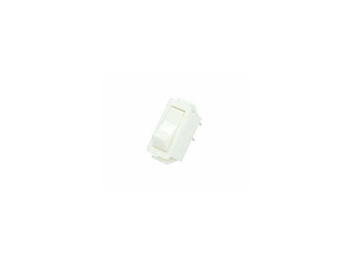 [H59498] Vippekontakt - 1P OFF-ON, 16A-250V, Hvid (28,2x11,5mm hul)