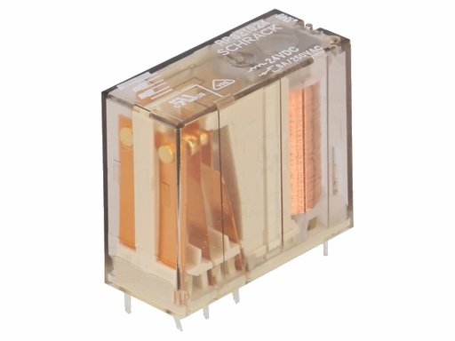 [H18017] Vertikalt relæ - 24VDC 8A, 1 x skifte (SPDT), 8-ben 5mm