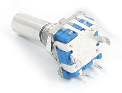 [H35684] Rotary Encoder - 18 trin m. tryk, 6mm D-aksel