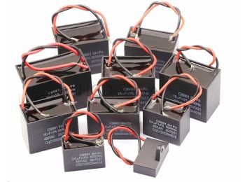[H60365] CBB61 motor kondensator - 1uF 450VAC, ±5%, Ledn. og flange