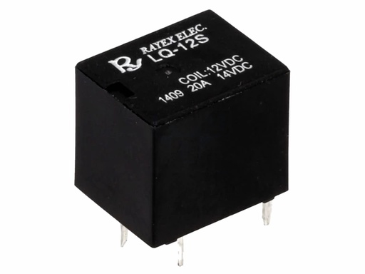 [H49613] Autorelæ - 12Vdc 20A, 1 x skifte (SPDT), 5-ben 2,5mm