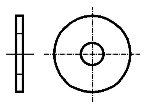[H54718] Spændeskive - A4 Syrefast Stål, M2.5, Ø8mm (50 stk.)