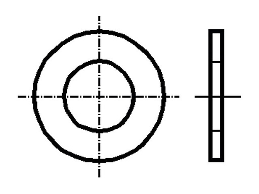 [H54727] Spændeskive - Forzinket stål, M2.5, Ø6mm (50 stk.)
