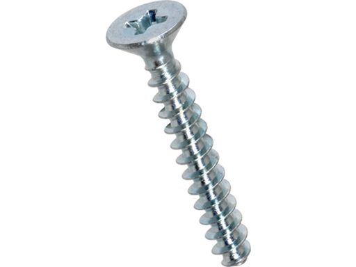 [H56910] Skrue til plast, undersænket - 2,5 x 16mm, PH1 (50 stk.)