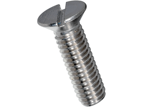 [H58769] Maskinskrue, undersænket - M4x12mm, ligekærv (25 stk.)