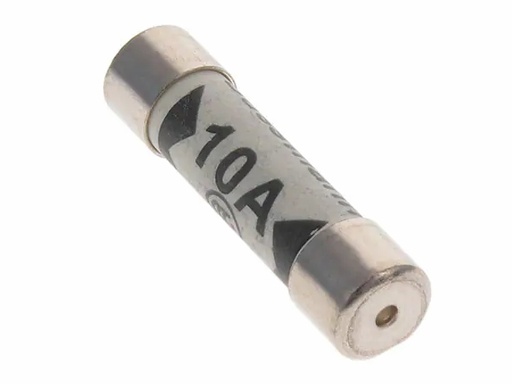 [H60389] Finsikring - 10A, Flink, 240VAC, 8AG (Ø6,3x25,4mm)