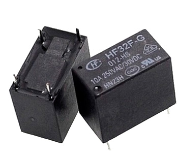 [H35616] Miniature relæ - 12VDC 10A, 1 x slutte (SPST-NO), 4-ben 2,54