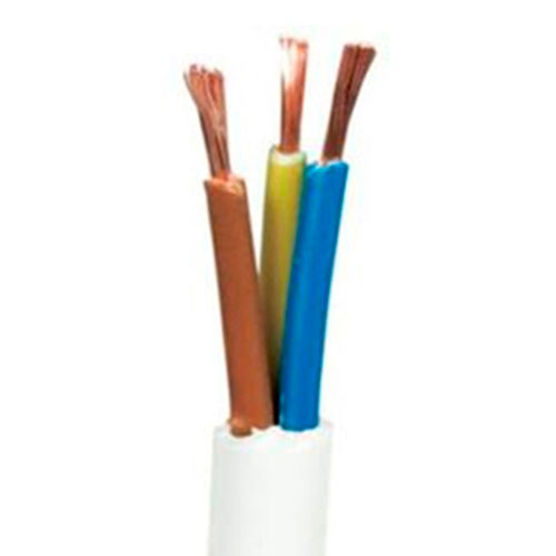 [5732002575] Lampeledning Rund Hvid 3x0,75mm² - 100 meter