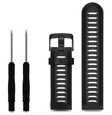 [H43031] Urrem til Garmin Fenix 6X / 5X / 3 HR - 26mm silikone, Sort