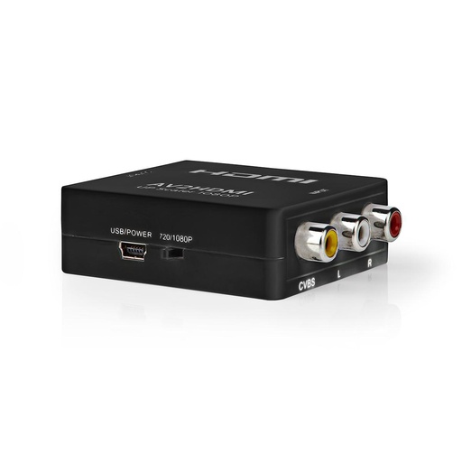 [H29560] HDMI konverter - Analog AV til HDMI, Sort