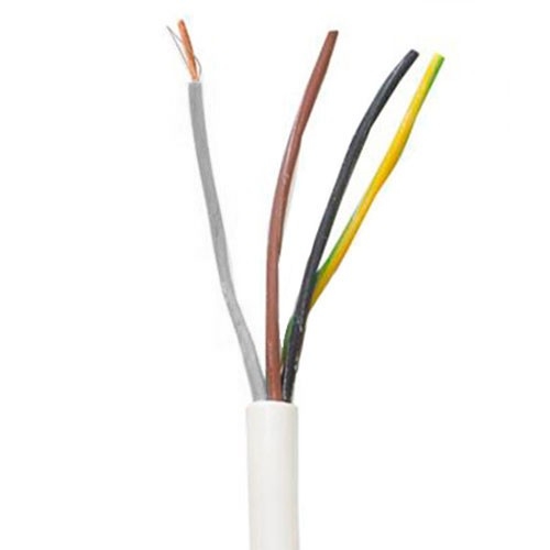 [5732003150] Plastkabel PKAJ Rund Hvid 4x1mm² - 50 meter