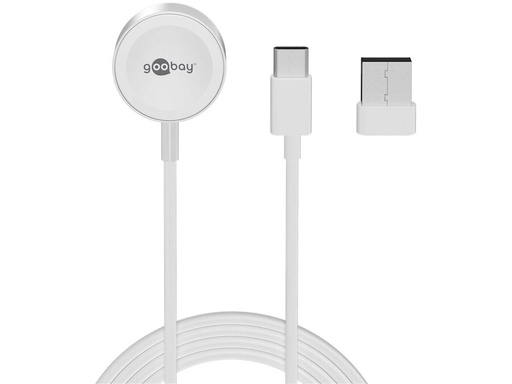 [H63335] Magnetisk Apple Watch oplader - USB-C + USB-A adapter