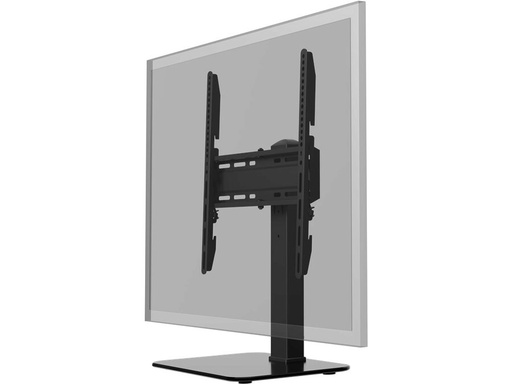[H63304] TV bordstand - 32-55" Glasfod, Sort