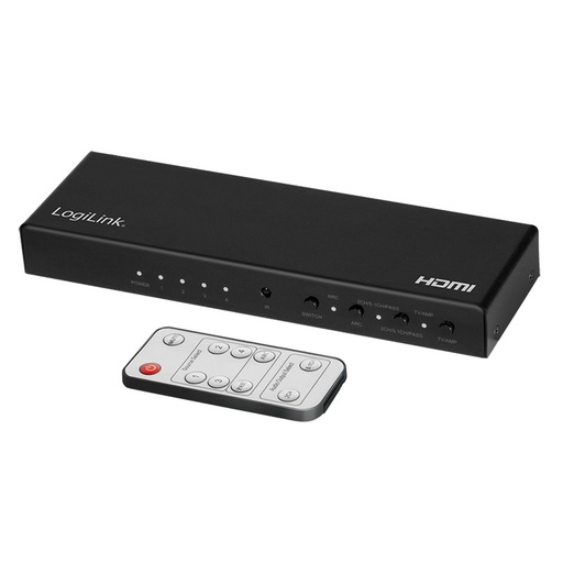 [H60469] HDMI switch - 4 ind til 1 ud, 4K/60Hz, HDCP/HDR