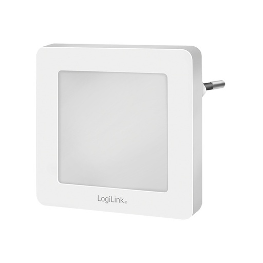 [H62434] LED natlampe m. skumringssensor, 2700K, firkantet