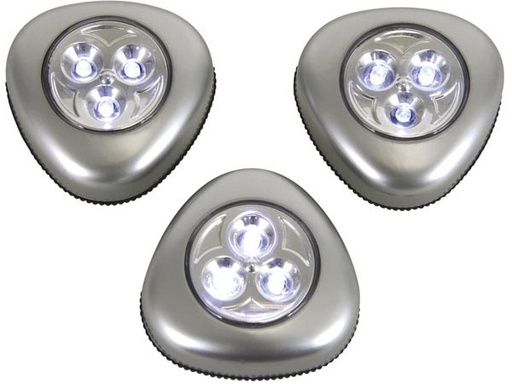 [H28827] Selvklæbende LED lamper - 3 stk.