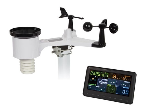[H60082] Wi-Fi vejrstation med sort farvedisplay, Wi-Fi og App