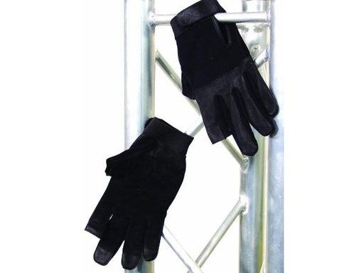 [H30591] Roadie handske - Robust pro. sort læder, L (9)