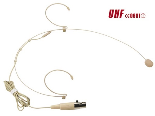 [H24220] Hovedsæt mikrofon til body-pack sender, Beige
