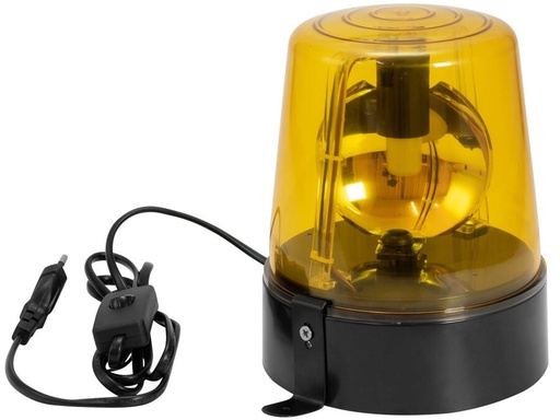 [H63771] Roterende LED blinklys - Gul, 6W m. 230V netstik