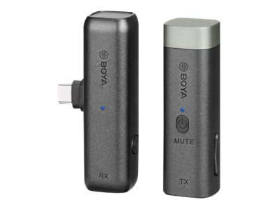 [H61872] BY-WM3U Trådløst mikrofonsystem m. USB-C (m.fl.)