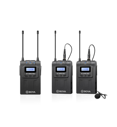[H62439] Trådløs mikrofonsystem - 2 bodypack sendere + modtager